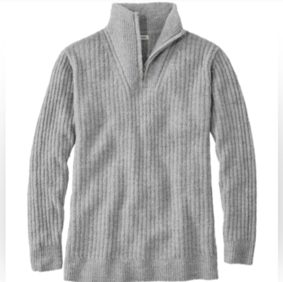L.L. Bean cozy cloud 1/4 zip sweater - Picture 1 of 6